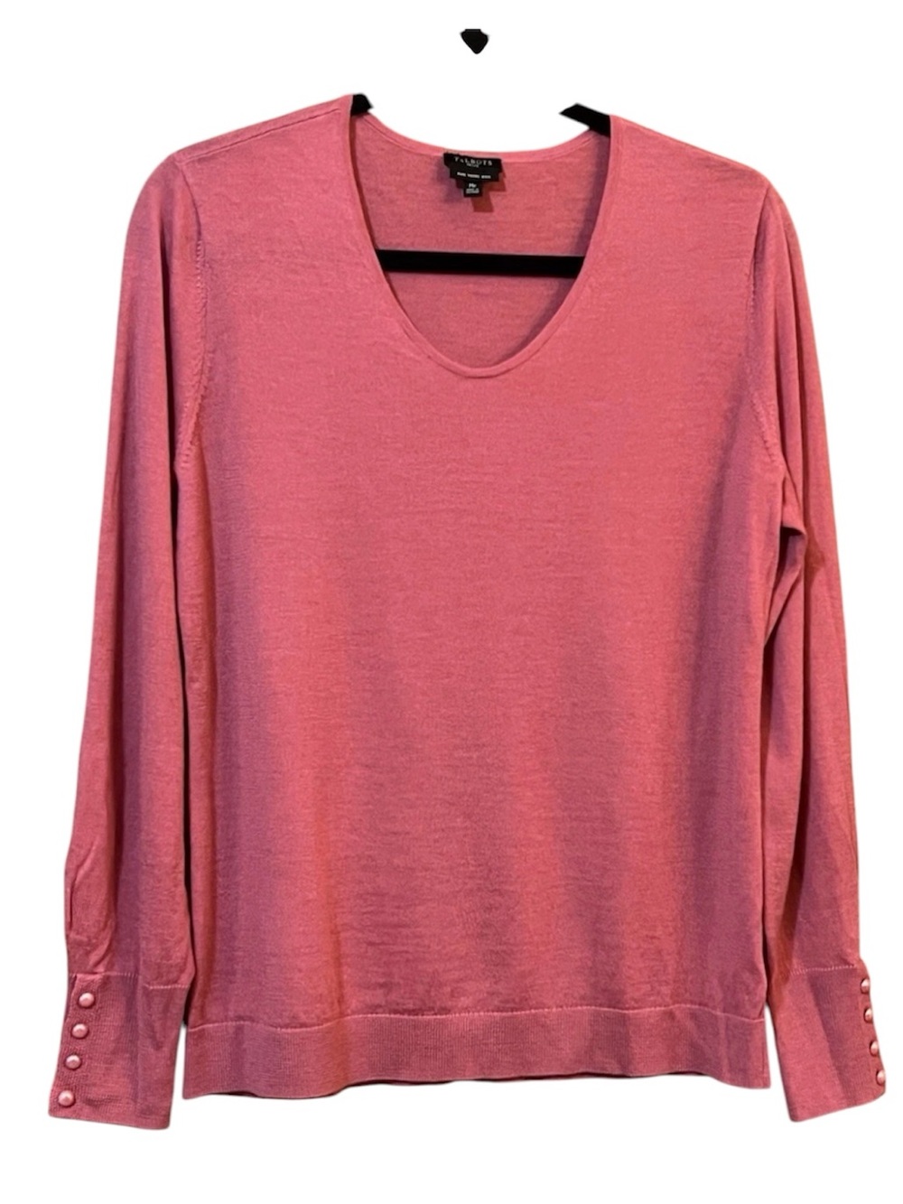 Talbots 100% Merino Wool Sweater Women’s Lightweight Crewneck Size Medium Petite